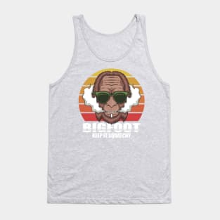 Keep It Squatchy Funny Retro Bigfoot Sasquatch Tank Top